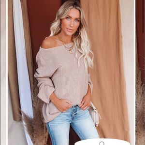 New Vici Just relaxed sweater taupe